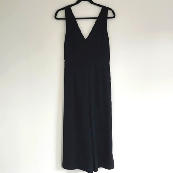 Frank & Oak Flowy Wide Leg V Neck Jumpsuit - Picture 3 of 9
